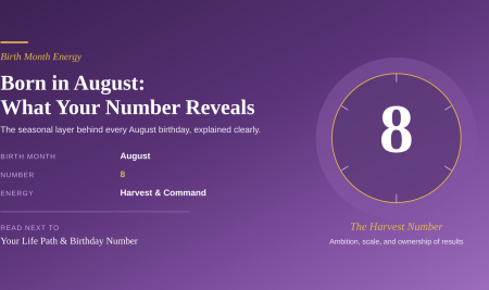 Born in August: Your Birth Month Number Meaning